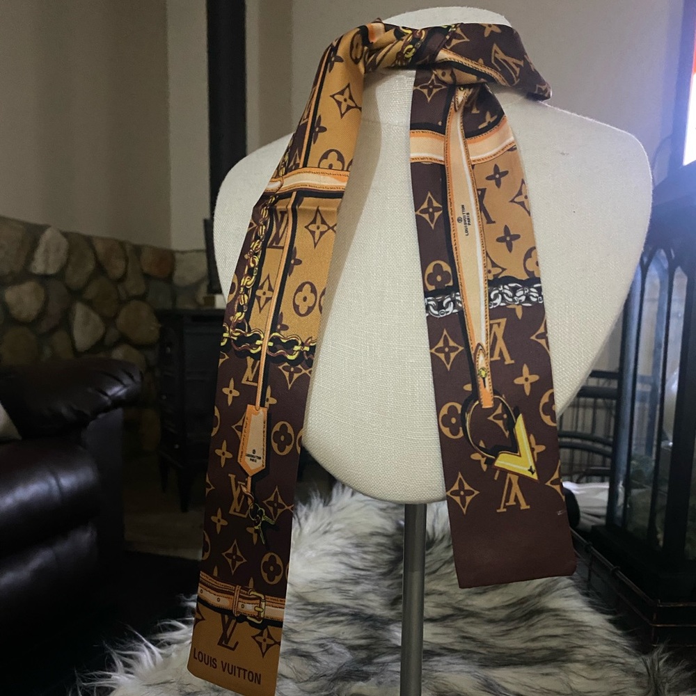 High quality head band or neck scarf silk